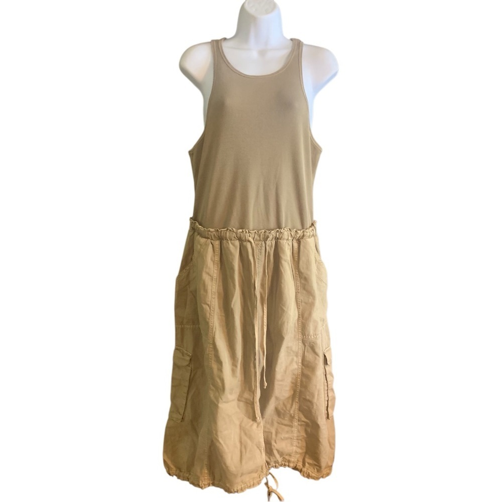 ANTHROPOLOGIE Daily Practice Be Bold‎ Racerback Twofer Cargo Midi Dress XL